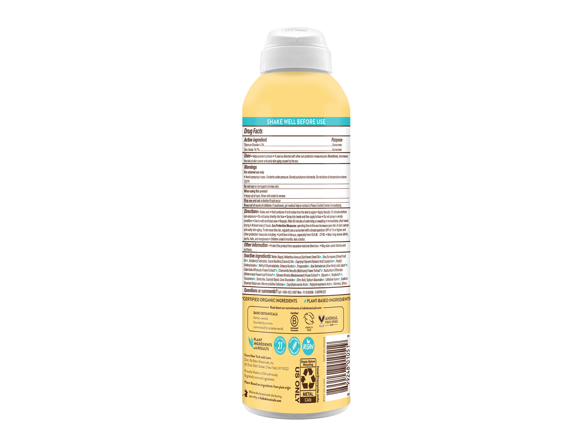 Super Shield Mineral Sunscreen Spray SPF50