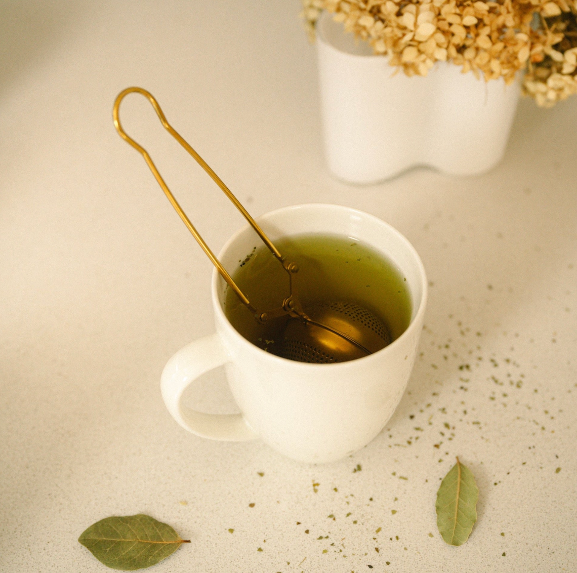 Gold Stainless Steel Tea Strainer | Infuser | Bestseller