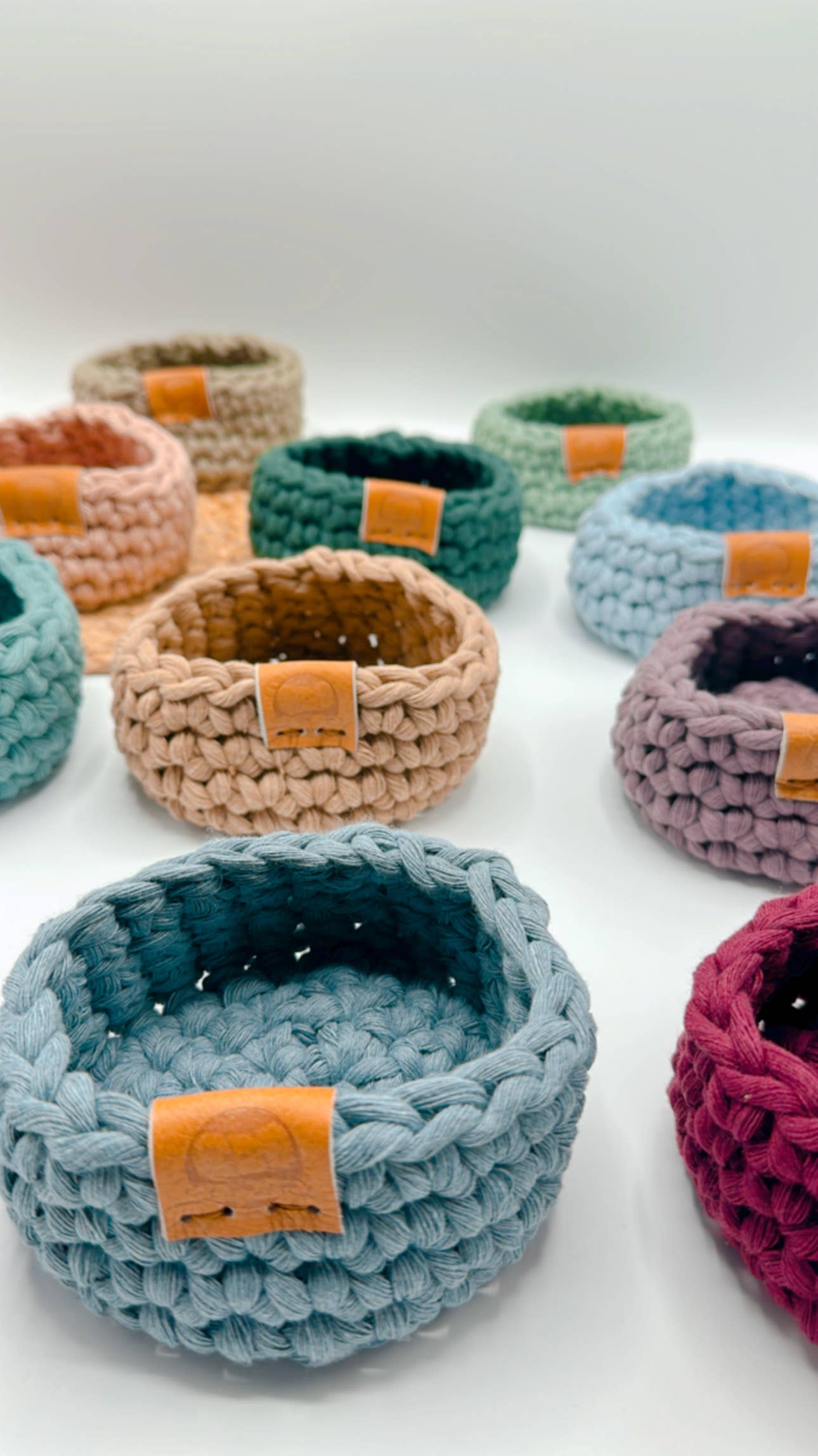 Crochet Trinket Basket: Dusty Lavender