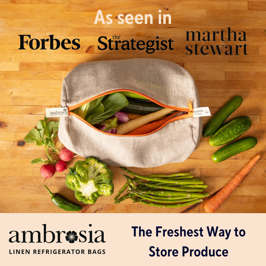 Ambrosia Linen Refrigerator Bag for Mushrooms