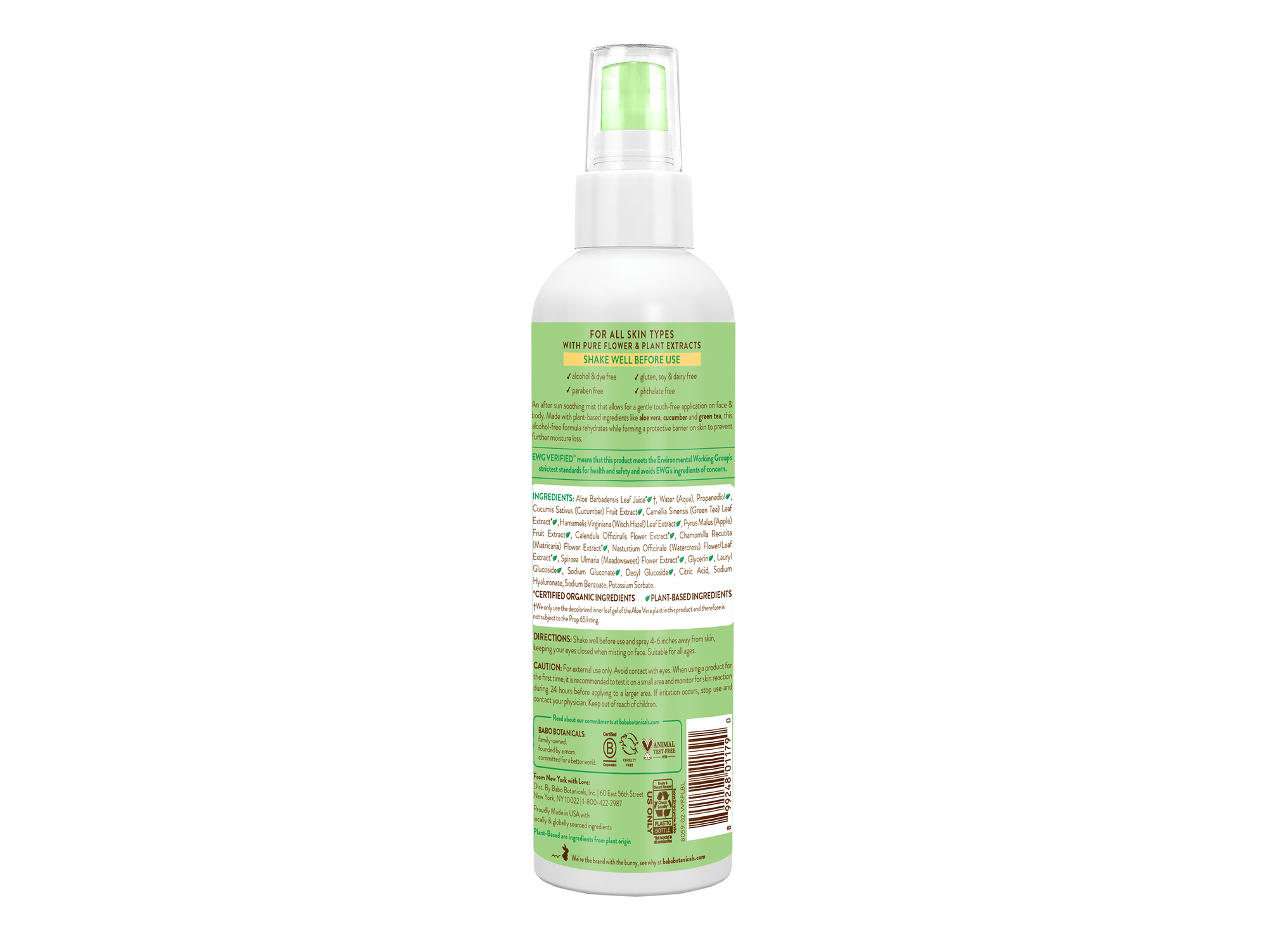 After Sun Aloe & Cucumber Soothing Mist